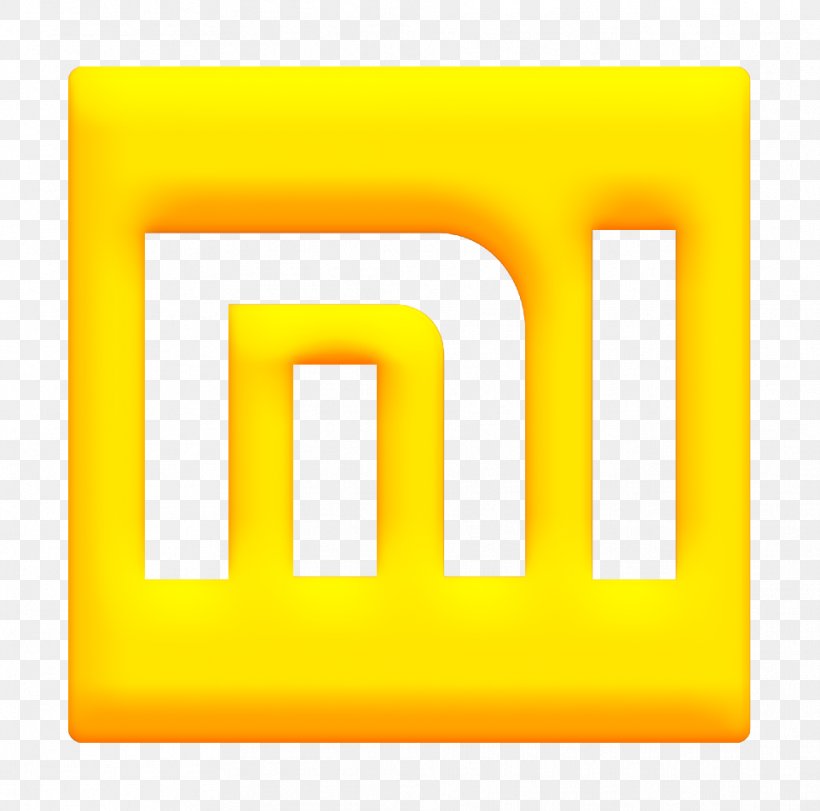 Xiaomi Icon, PNG, 962x952px, Xiaomi Icon, Logo, Rectangle, Text, Yellow Download Free