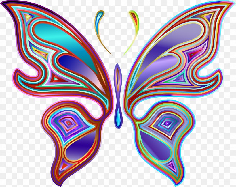 Butterfly Prism Desktop Wallpaper Clip Art, PNG, 2294x1814px, Butterfly, Animal, Brush Footed Butterfly, Color, Drawing Download Free