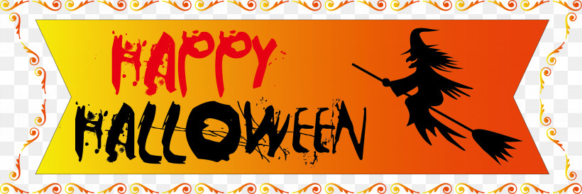 Happy Halloween, PNG, 4379x1468px, Happy Halloween, Banner, Logo, Meter, Poster Download Free