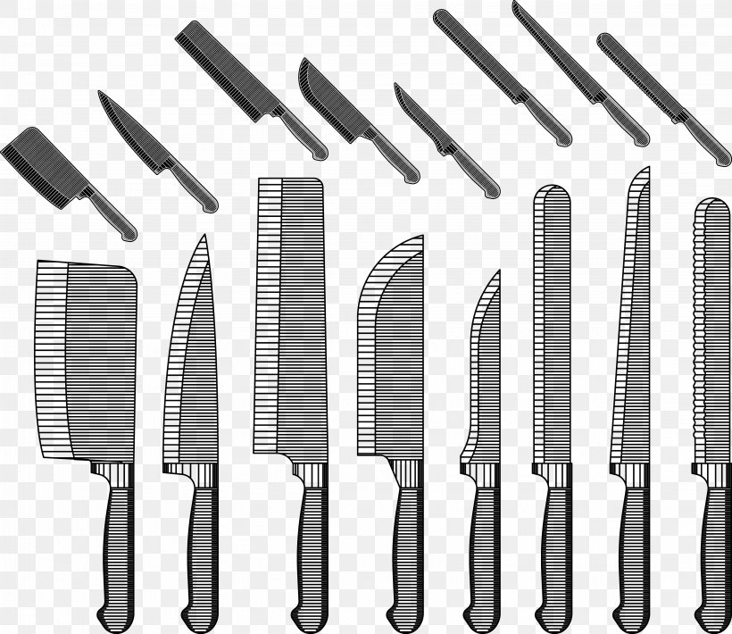 Kitchen Knife Tool Kitchen Utensil, PNG, 4548x3942px, Knife, Black And White, Boning Knife, Cutlery, Fork Download Free