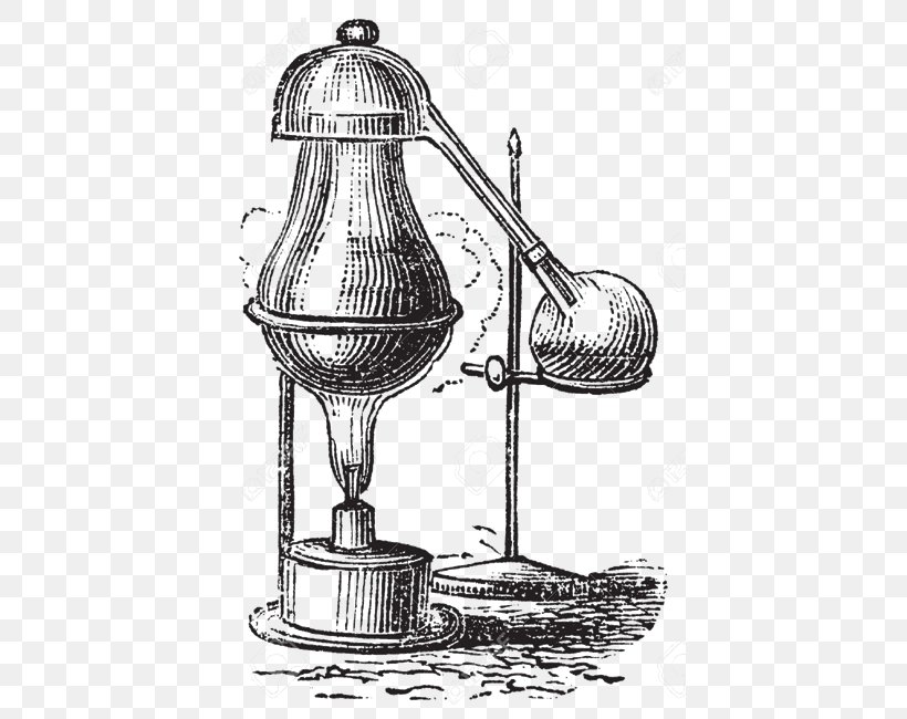 Distillation Alembic, PNG, 421x650px, Distillation, Alembic, Black And White, Cartoon, Drawing Download Free