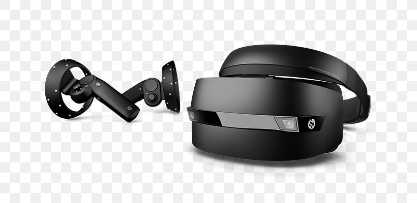 Hewlett-Packard Windows Mixed Reality HP Mixed Reality Headset And Controllers Virtual Reality Headset, PNG, 680x400px, Hewlettpackard, Audio, Audio Equipment, Electronic Device, Hardware Download Free