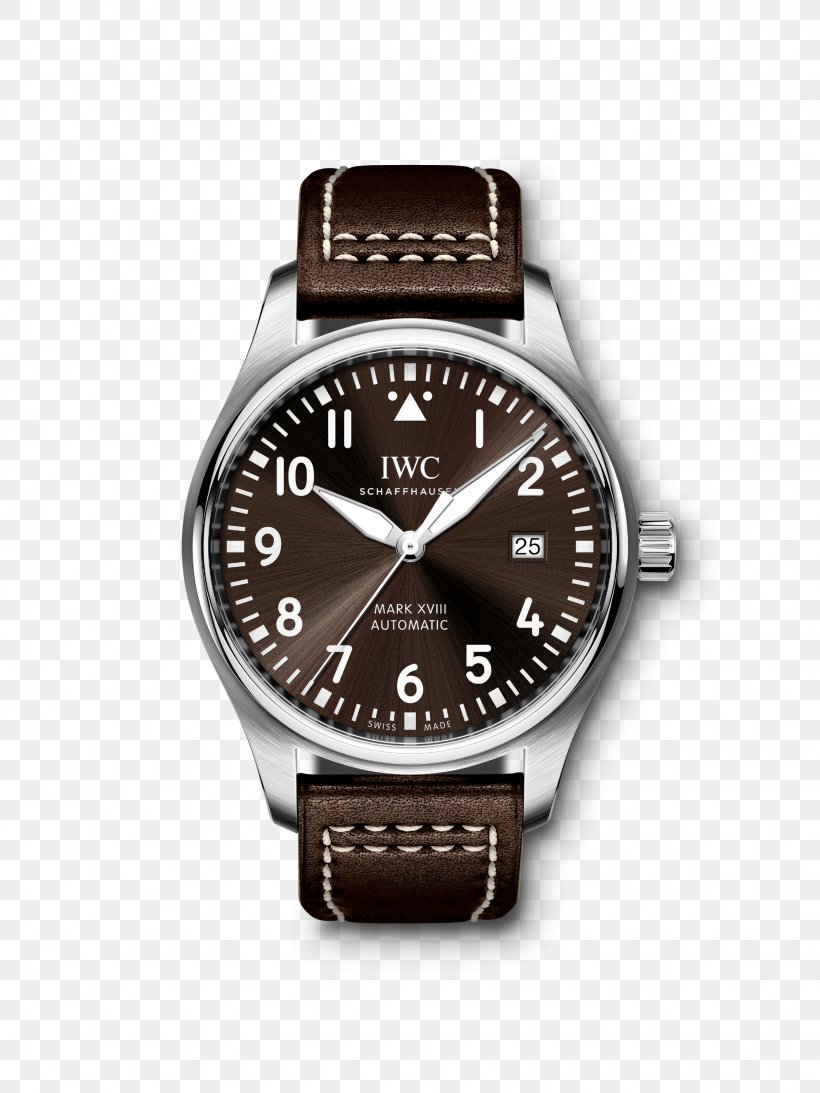 IWC Pilot's Watch Mark XVIII International Watch Company IWC Schaffhausen Jewellery, PNG, 2250x3000px, International Watch Company, Automatic Watch, Brand, Brown, Chronograph Download Free