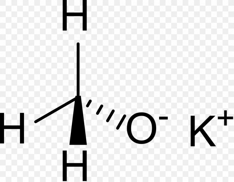 Potassium Methoxide Potassium Methoxide Structural Formula Chemistry, PNG, 986x768px, Potassium, Area, Black, Black And White, Brand Download Free