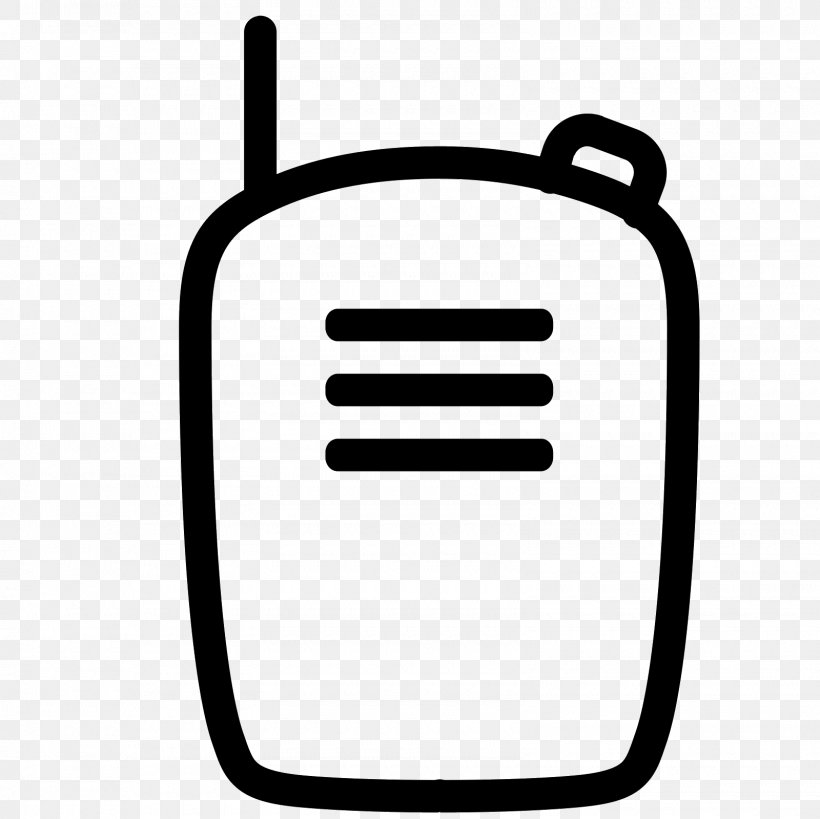 Walkie-talkie Radio Mobile Phones, PNG, 1600x1600px, Walkietalkie, Black And White, Mobile Phones, Mobile Radio, Radio Download Free
