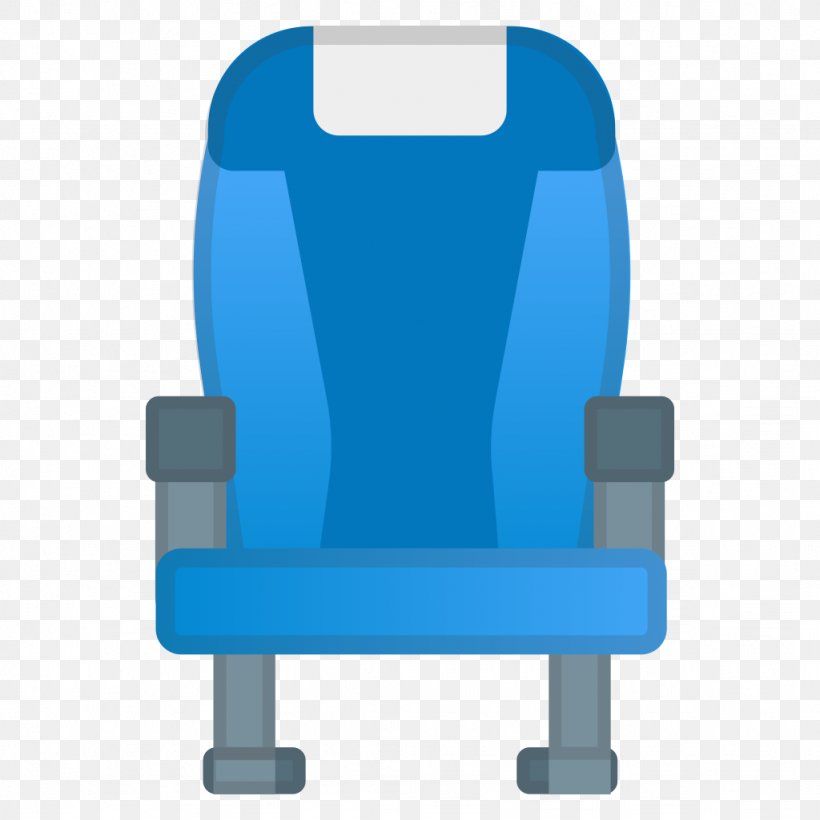 Airplane Chair Seat Emoji, PNG, 1024x1024px, Airplane, Aircraft, Airline, Blue, Car Seat Cover Download Free
