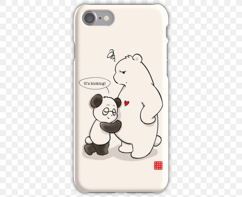 Giant Panda Bear Drawing IPhone, PNG, 500x667px, Watercolor, Cartoon, Flower, Frame, Heart Download Free