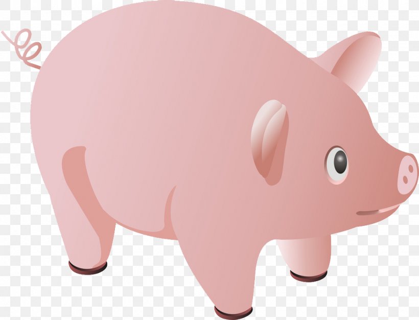 Domestic Pig Wilbur Piggy Bank, PNG, 1024x782px, Domestic Pig, Animation, Cartoon, Cuteness, Drawing Download Free