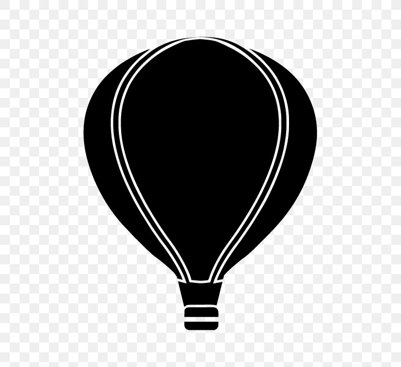 Hot Air Balloon White, PNG, 750x750px, Hot Air Balloon, Balloon, Black, Black And White, Black M Download Free