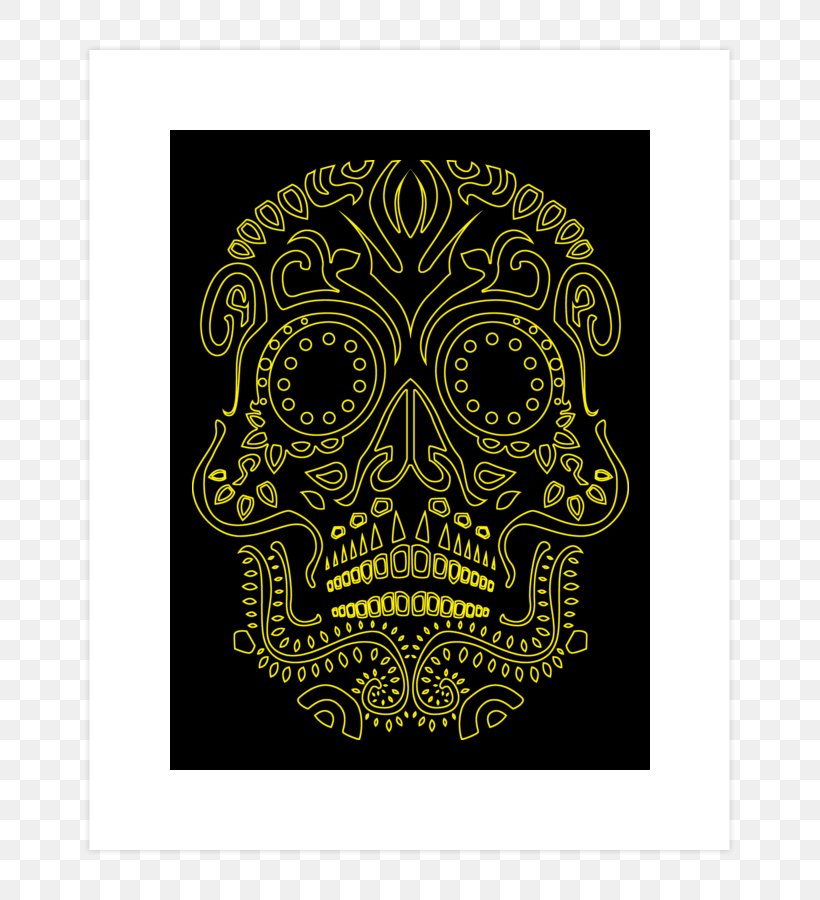 Day Of The Dead Skull Death Graphic Design Pattern, PNG, 740x900px, Day Of The Dead, Art, Bone, Death, Design By Humans Download Free