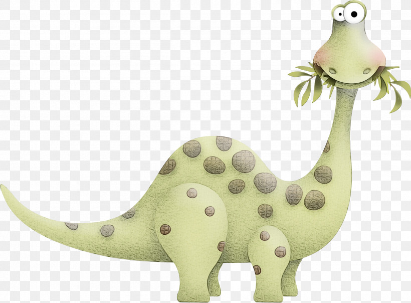 Dinosaur, PNG, 2404x1771px, Watercolor, Animal Figure, Cartoon, Dinosaur, Figurine Download Free