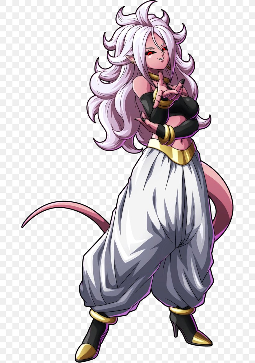 Majin Buu Dragon Ball FighterZ Piccolo Frieza Androide Número 21, PNG, 683x1168px, Watercolor, Cartoon, Flower, Frame, Heart Download Free