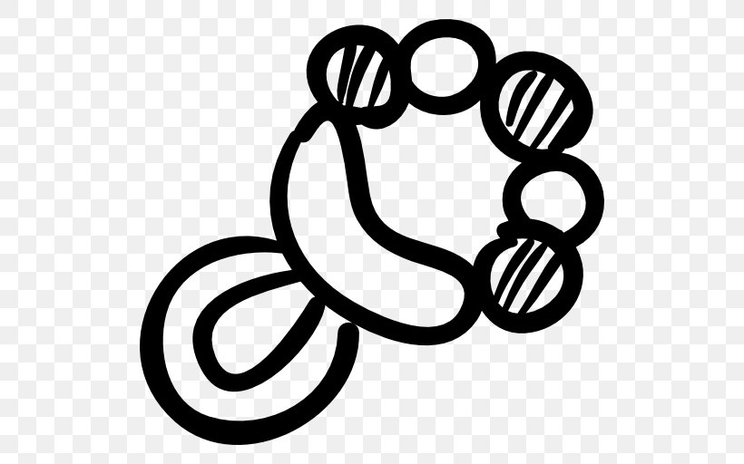 Baby Rattle Drawing, PNG, 512x512px, Baby Rattle, Area, Black And White, Child, Drawing Download Free