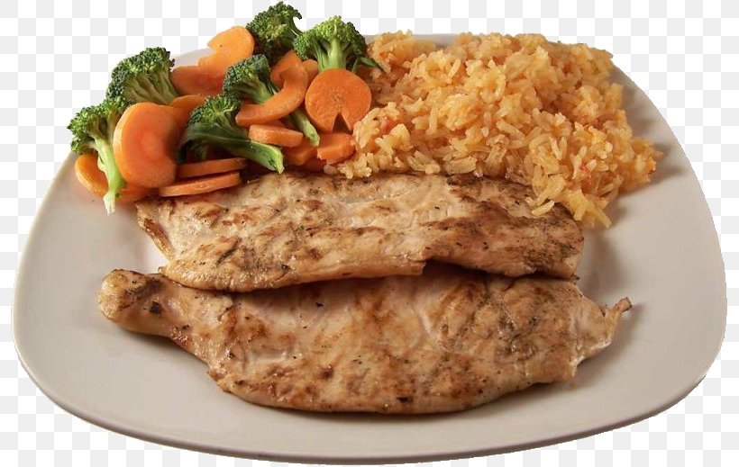 Barbecue Chicken Vegetarian Cuisine Rice And Beans Sequoia Cider Mill Restaurant, PNG, 800x519px, Barbecue Chicken, Barbecue, Chicken, Chicken As Food, Dish Download Free