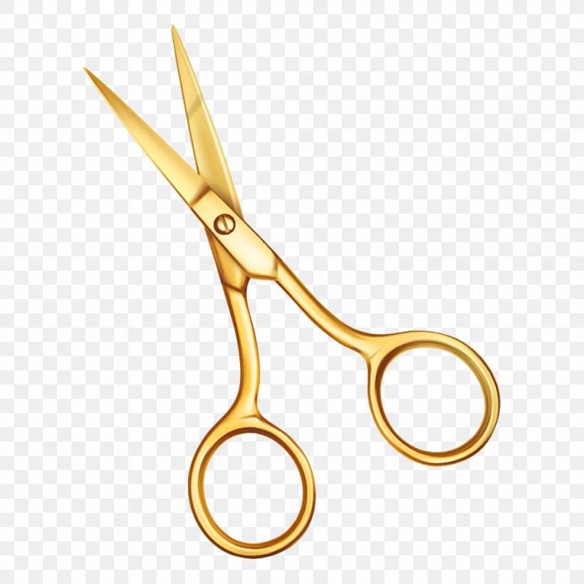 Scissors Euclidean Vector, PNG, 1000x1000px, Scissors, Gold, Yellow Download Free