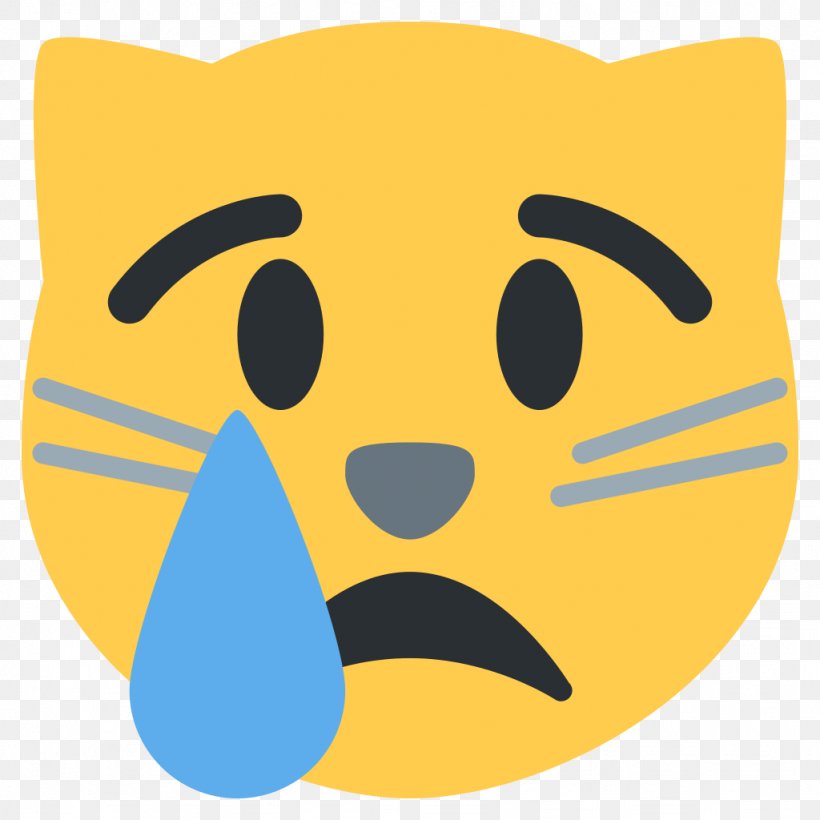 Cat Kitten Face With Tears Of Joy Emoji Crying, PNG, 1024x1024px, Cat, Crying, Emoji, Emoticon, Face Download Free