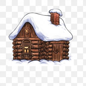 Christmas Cabin - Clip Art Christmas Cottage Illustration Image PNG