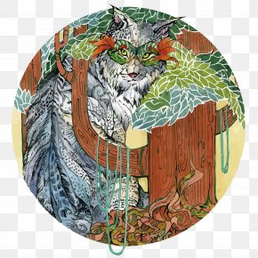 Vector Hand Painted Cat - Euclidean Vector Illustration PNG