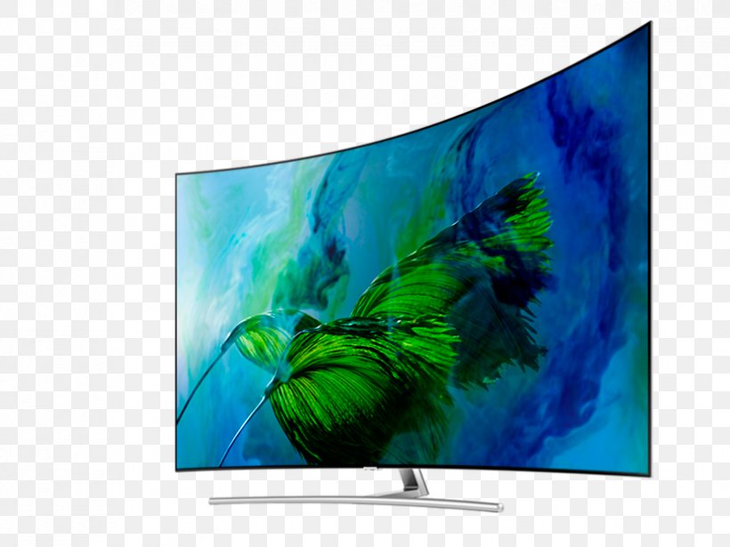 Quantum Dot Display Television Samsung LED-backlit LCD Smart TV, PNG, 826x620px, 4k Resolution, Quantum Dot Display, Advertising, Computer Monitor, Curved Screen Download Free