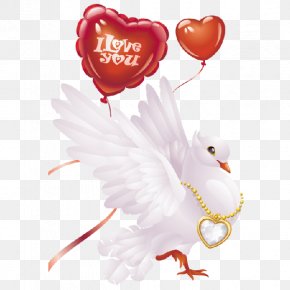 Valentine's Day Balloon Heart Greeting & Note Cards Clip Art, PNG ...