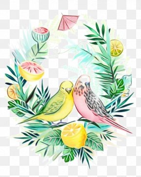 Bird Nest Finch - Watercolor Plant PNG