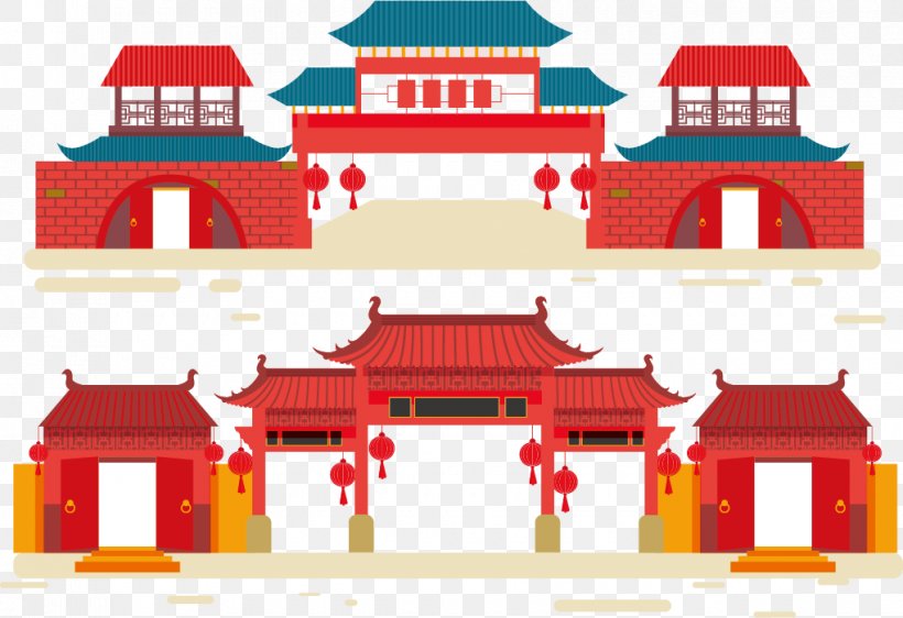 China Vector Elements, PNG, 1020x700px, China, Building, Chinatown, Elevation, Facade Download Free