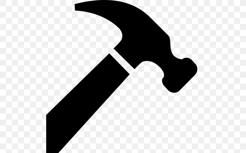 Claw Hammer Architectural Engineering Tool Clip Art, PNG, 512x512px, Hammer, Architectural Engineering, Black, Black And White, Building Download Free
