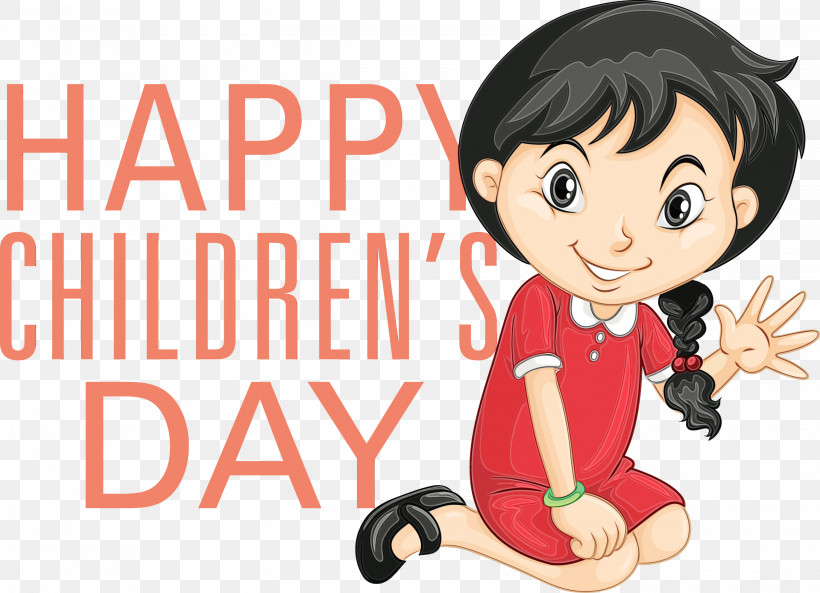 Human Cartoon Behavior Character Happiness, PNG, 3000x2170px, Childrens Day, Behavior, Cartoon, Character, Happiness Download Free
