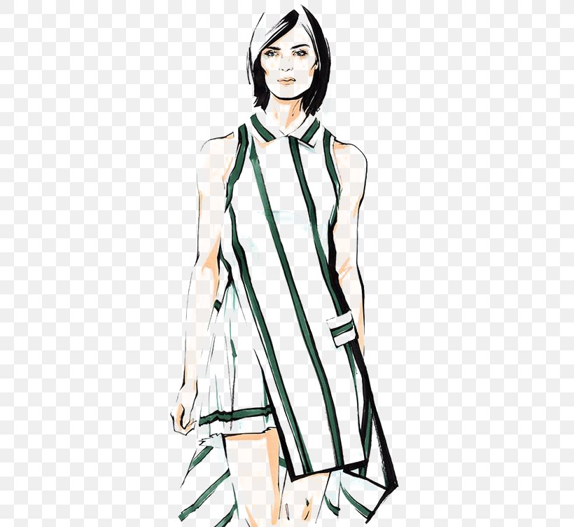 New York Fashion Week Fashion Illustration Drawing Illustration, PNG, 564x752px, Watercolor, Cartoon, Flower, Frame, Heart Download Free