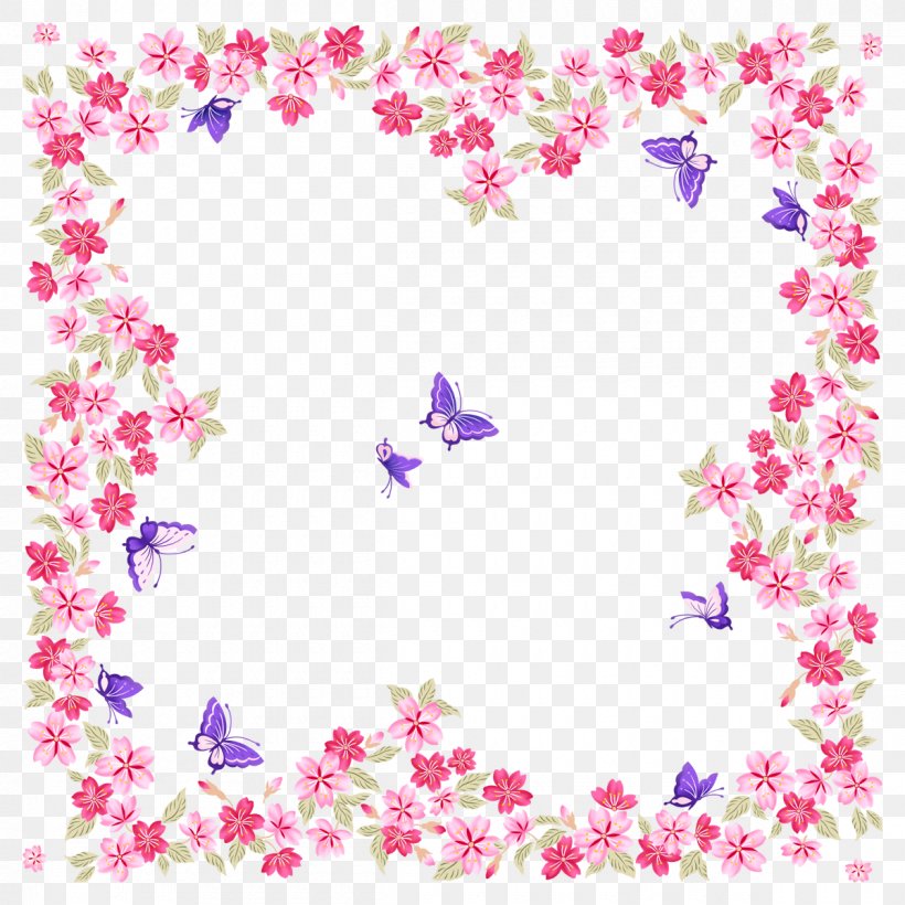 Flower Picture Frame Butterflies And Moths, PNG, 1200x1200px, Flower, Area, Butterflies And Moths, Floral Design, Heart Download Free