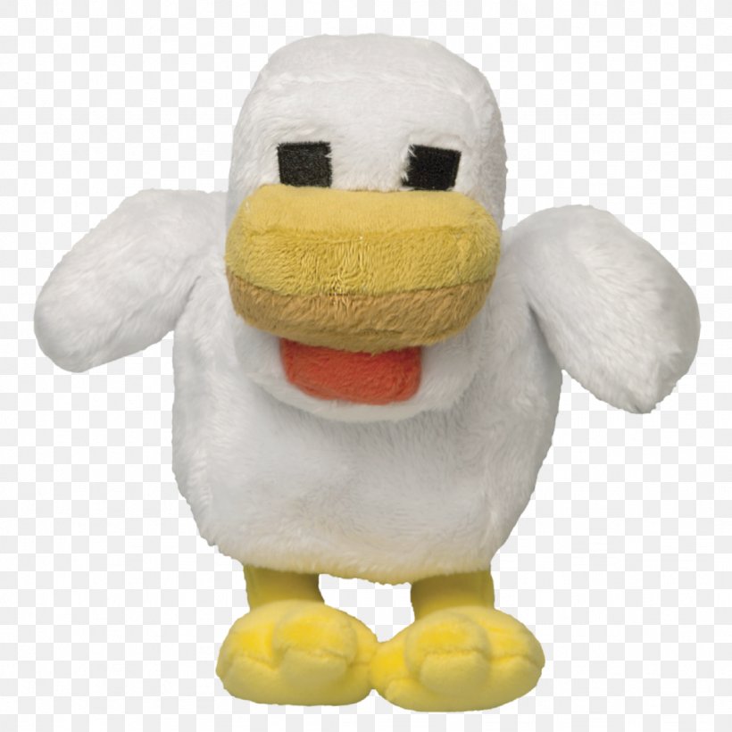 Plush Minecraft Chicken Stuffed Animals & Cuddly Toys Video Game, PNG, 1024x1024px, Plush, Chicken, Chicken As Food, Doll, Ducks Geese And Swans Download Free