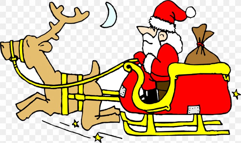 Santa Claus Reindeer Clip Art, PNG, 958x570px, Santa Claus, Area, Art, Artwork, Cartoon Download Free