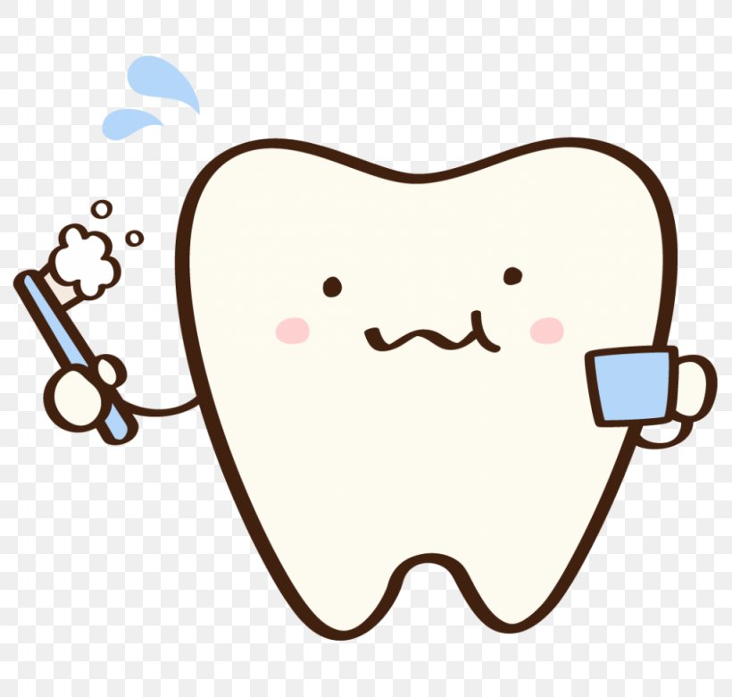 Tooth Brushing Clip Art Illustration Dentist, PNG, 1024x975px, Watercolor, Cartoon, Flower, Frame, Heart Download Free