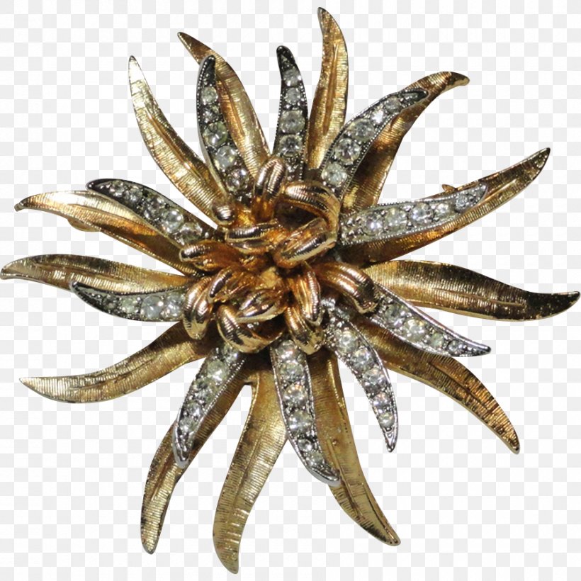 Brooch Imitation Gemstones & Rhinestones Two-tone Flower, PNG, 900x900px, Brooch, Flower, Imitation Gemstones Rhinestones, Metal, Twotone Download Free