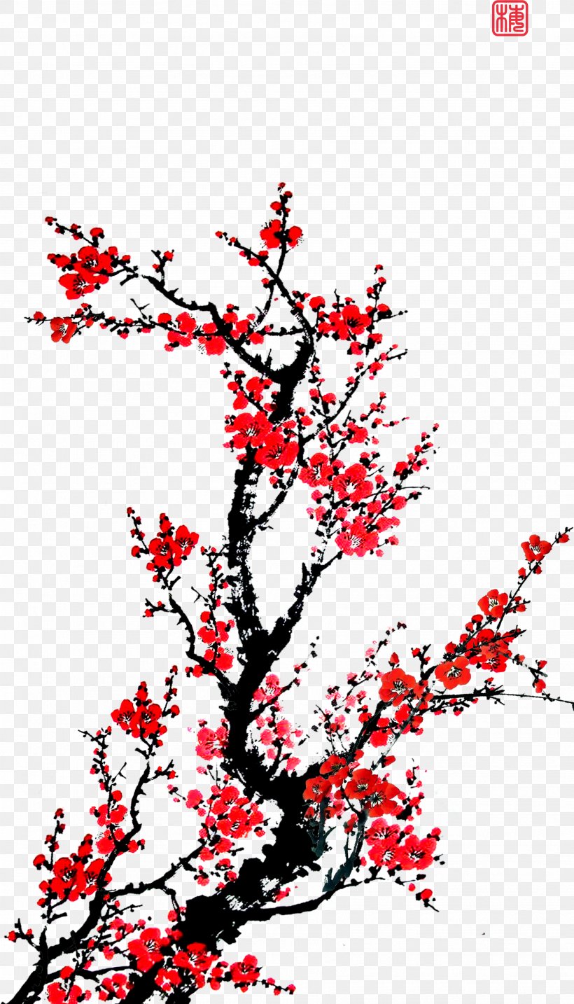 Plum Blossom Daoist Temple, PNG, 3528x6171px, Chinese Painting, Area, Art, Artist, Black And White Download Free