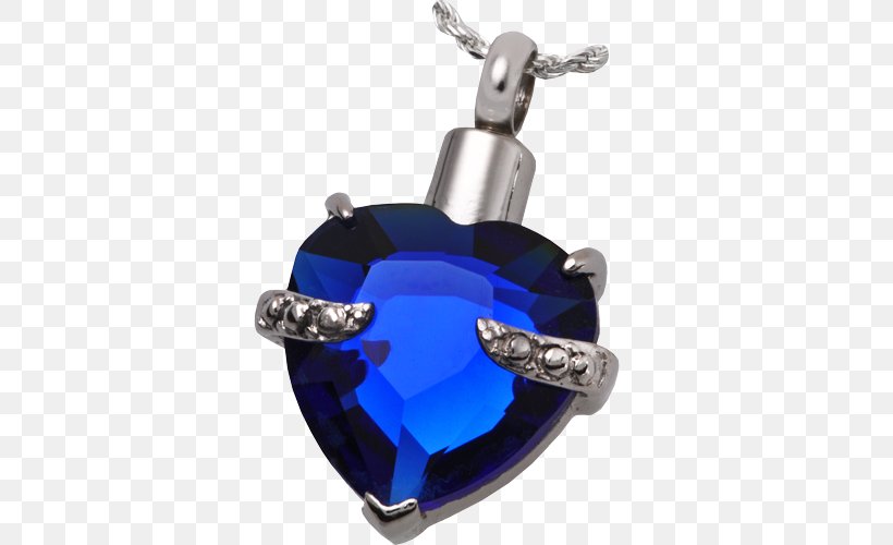 Sapphire Locket Charms & Pendants Cremation Necklace, PNG, 500x500px, Sapphire, Ash, Bestattungsurne, Blue, Body Jewelry Download Free