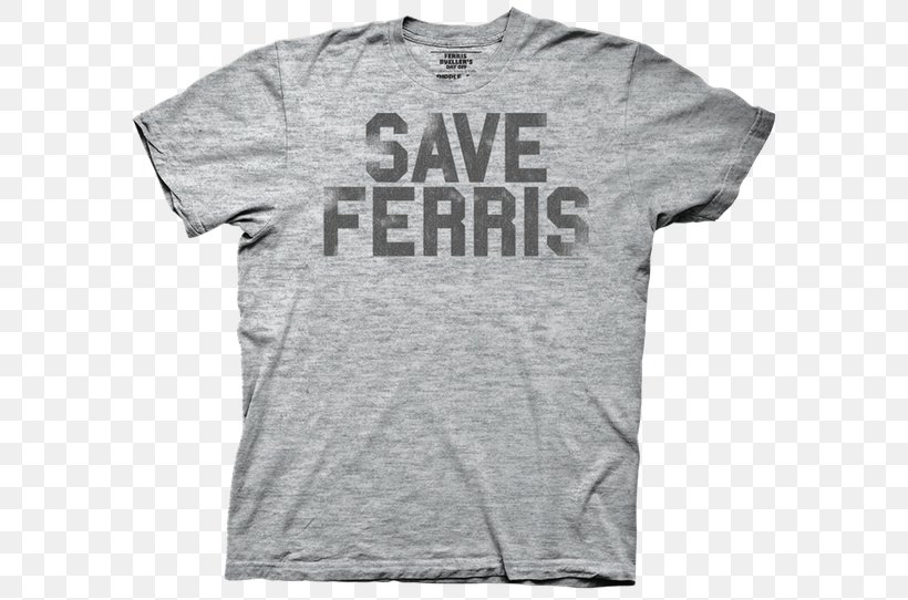 T-shirt Save Ferris Clothing Top, PNG, 600x542px, Tshirt, Active Shirt, Black, Black And White, Brand Download Free