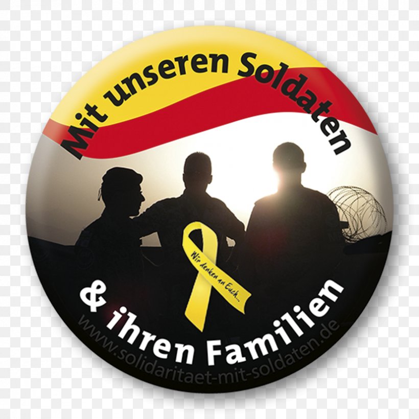 Yellow Ribbon Soldier Bundeswehr TV Solidarity, PNG, 827x827px, Yellow Ribbon, Badge, Brand, Bundeswehr, Fashion Accessory Download Free