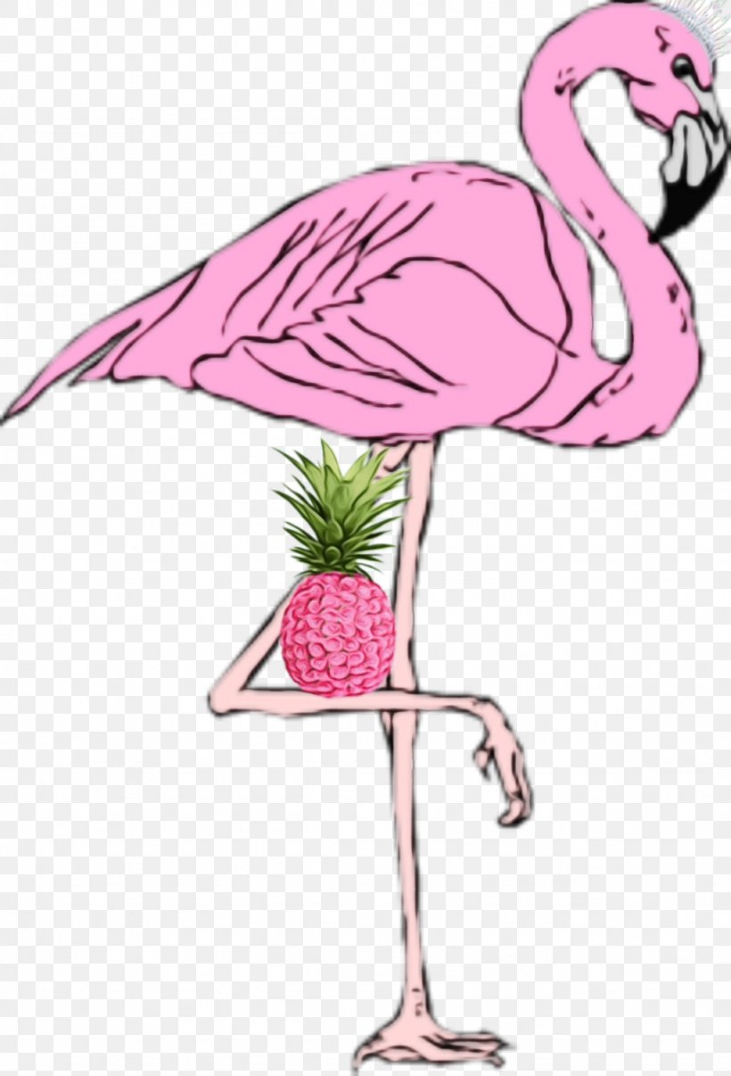 Flamingo Silhouette, PNG, 1024x1507px, Watercolor, Beak, Bird, Drawing, Flamingo Download Free