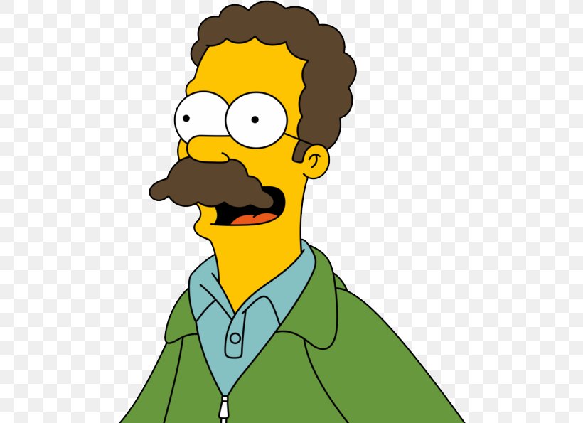 Ned Flanders Maude Flanders Sideshow Bob Flanders Familia Rod A Todd Flandersovi, PNG, 507x595px, Ned Flanders, Beak, Bird, Cartoon, Character Download Free