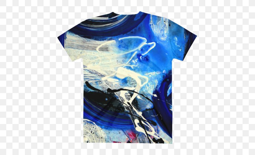 White Trees On Blue Paper Canvas Print T-shirt Printing, PNG, 500x500px, Paper, Abstract Art, Art, Blue, Brand Download Free