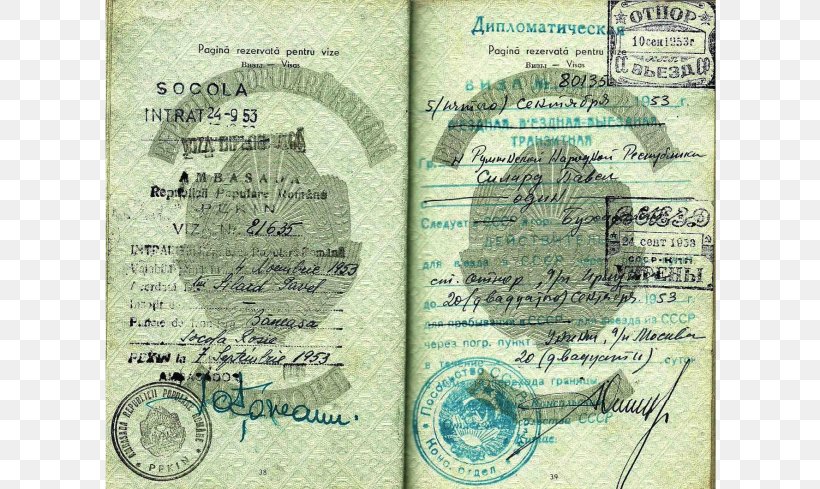 Identity Document Passport Travel Document Socialist Republic Of Romania, PNG, 700x489px, Identity Document, Ambassador, Currency, Diplomacy, Document Download Free