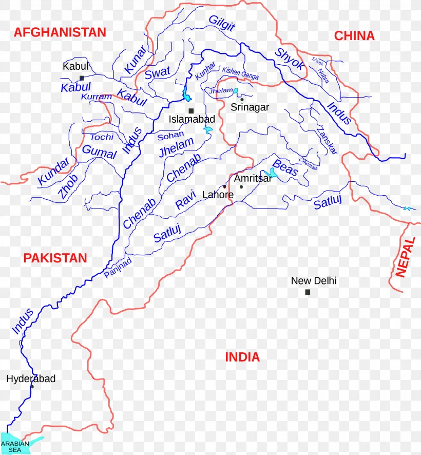 Indus River Indus Waters Treaty Jhelum River Sutlej Ganges, PNG, 2309x2495px, Indus River, Area, Brahmaputra River, Chenab River, Diagram Download Free