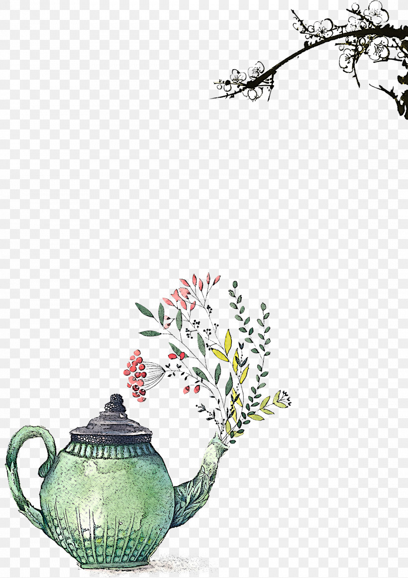 Teapot Serveware Plant Tableware Porcelain, PNG, 2378x3368px, Teapot, Dishware, Plant, Porcelain, Serveware Download Free