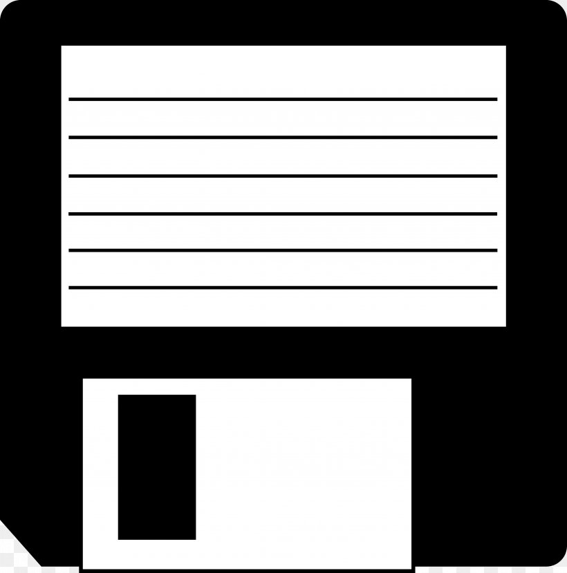 Floppy Disk Disk Storage Hard Disk Drive Compact Disc Clip Art, PNG, 4323x4372px, Floppy Disk, Area, Black, Black And White, Brand Download Free