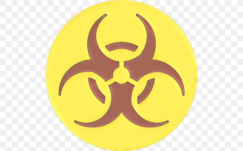 Yellow Circle, PNG, 512x512px, Cartoon, Biological Hazard, Emblem, Hazard, Hazard Symbol Download Free