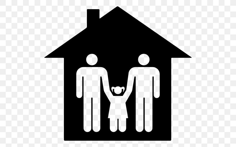 Family House, PNG, 512x512px, Family, Area, Black, Black And White, Brand Download Free