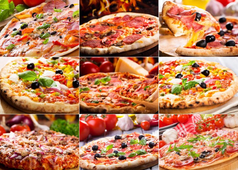 Pizza Italian Cuisine Fast Food Stock Photography Collage, PNG, 1100x787px, Pizza, American Food, Appetizer, California Style Pizza, Collage Download Free