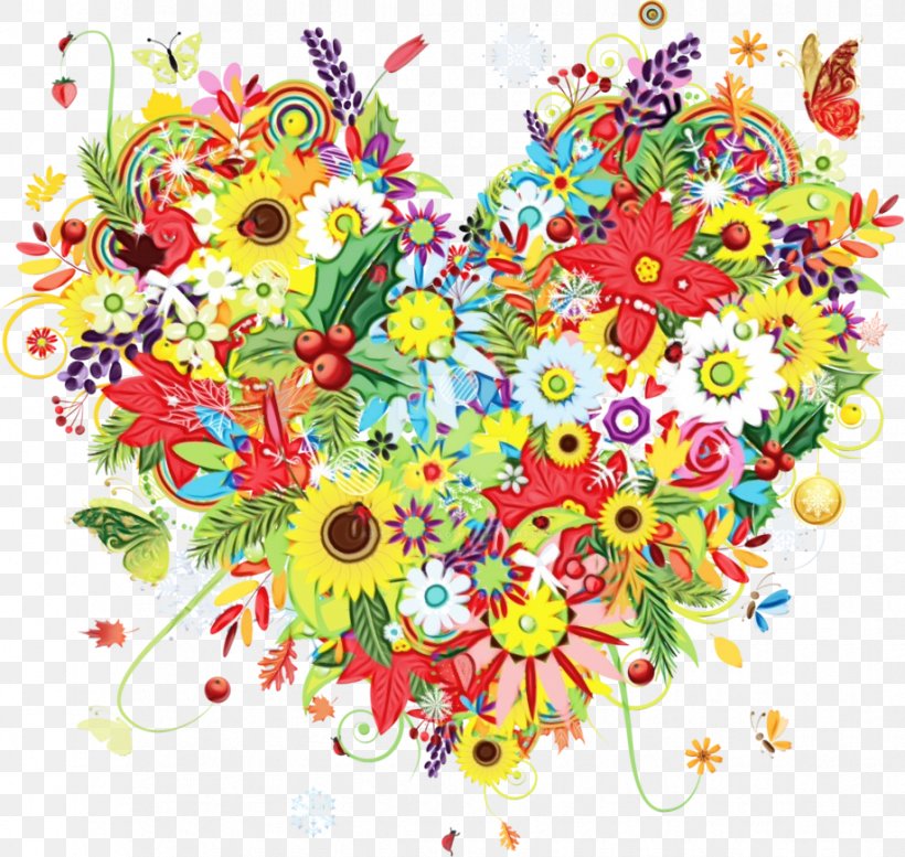 Watercolor Wreath Flower, PNG, 918x870px, Watercolor, Art, Bouquet, Color, Cut Flowers Download Free