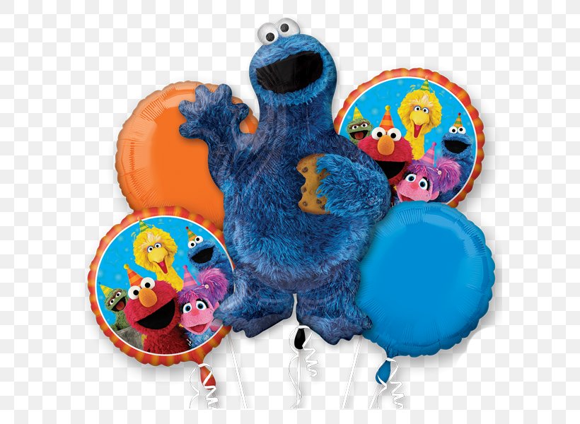 Cookie Monster Elmo Balloon Party Birthday, PNG, 600x600px, Cookie Monster, Balloon, Birthday, Biscuits, Child Download Free